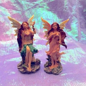 Set of Two Fairy Figurines